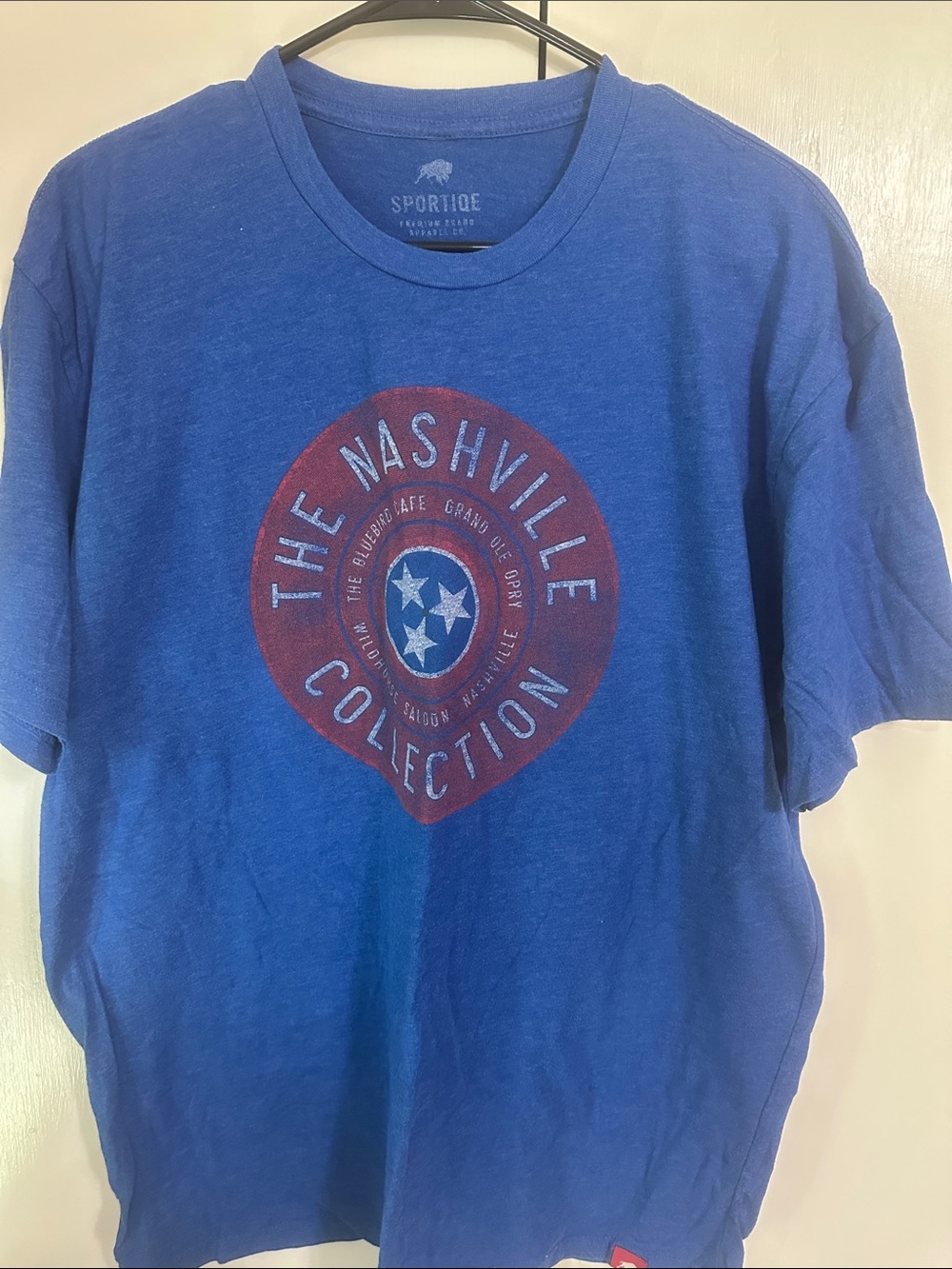 Sportique Men's Blue Short-Sleeve Graphic Tee - The Nashville Collection